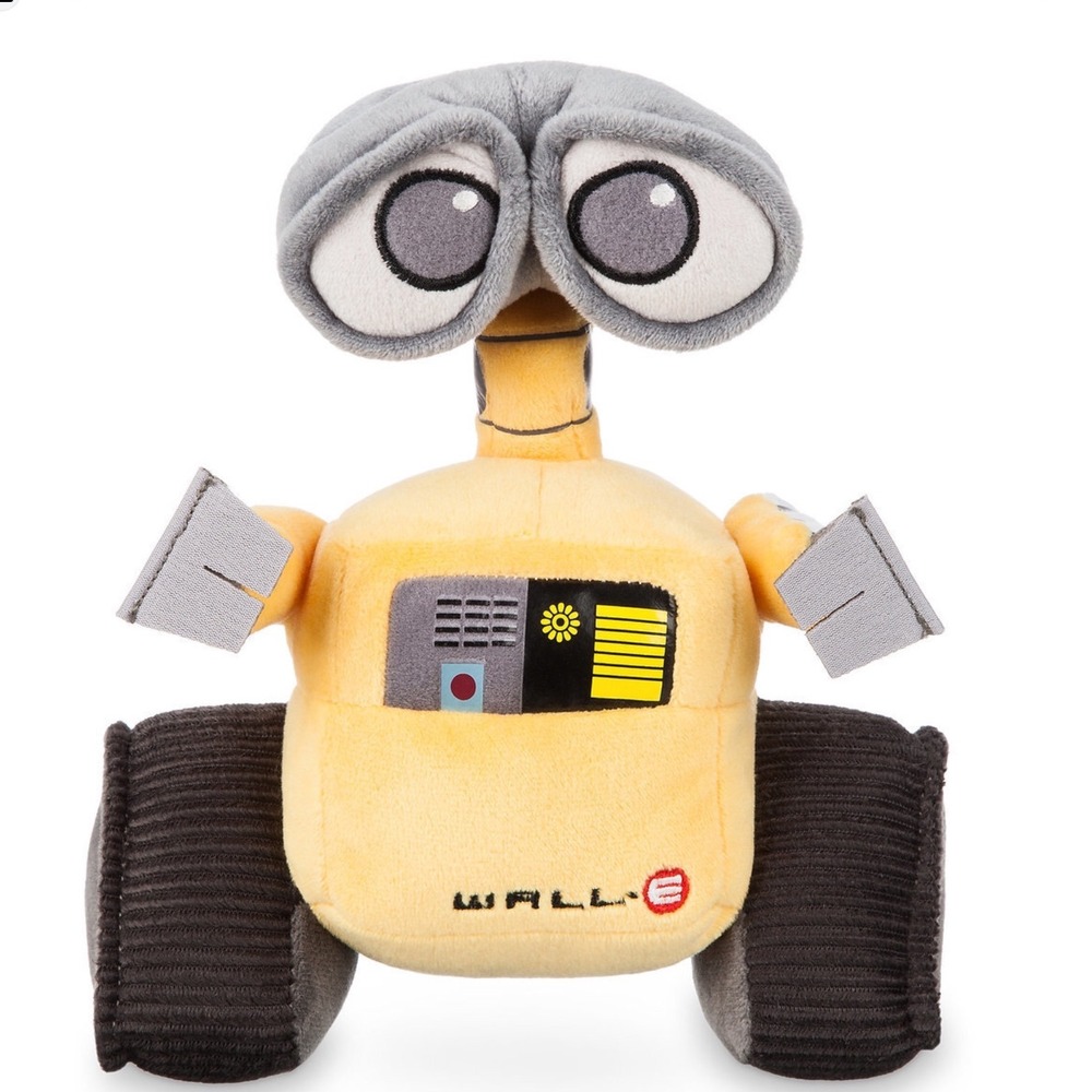 Disney Pixar WALL-E Mini Beans Bag Plush Robot Soft Toy Yellow Gray